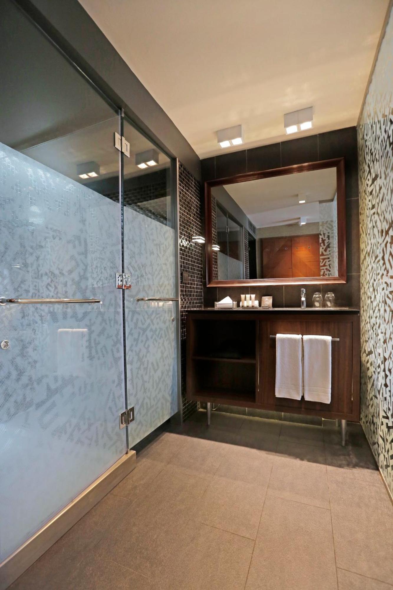 Hotel Cumbres Lastarria Σαντιάγκο Δωμάτιο φωτογραφία A shower enclosure
