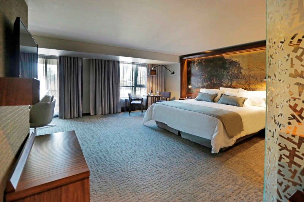 Hotel Cumbres Lastarria Σαντιάγκο Εξωτερικό φωτογραφία A guest room at the Hotel Zags